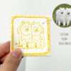 Custom Pet Portrait Ceramic Magnet