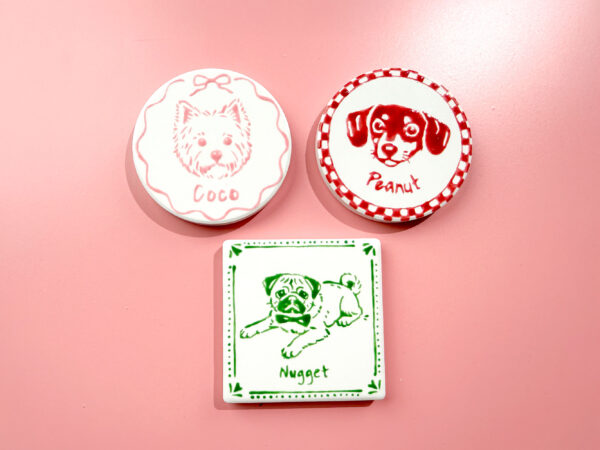 Custom Pet Portrait Ceramic Magnet