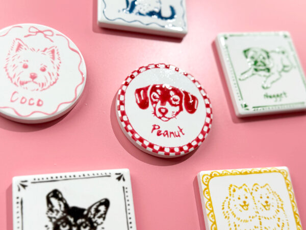 Custom Pet Portrait Ceramic Magnet