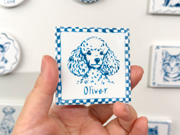 Custom Pet Portrait Ceramic Magnet