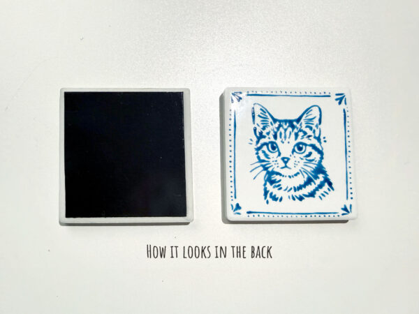 Custom Pet Portrait Ceramic Magnet